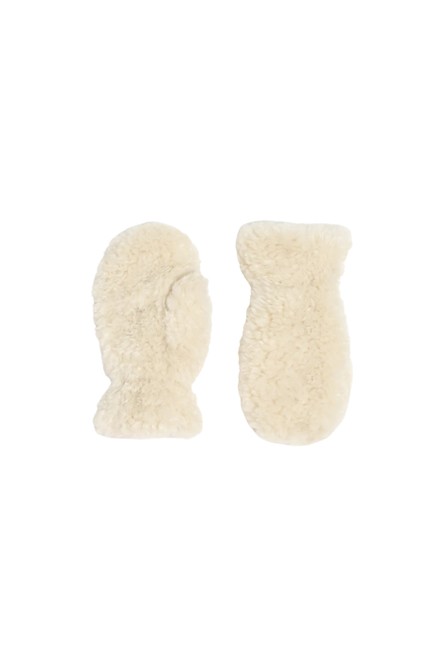 Coco Bouclette Gloves in Oat