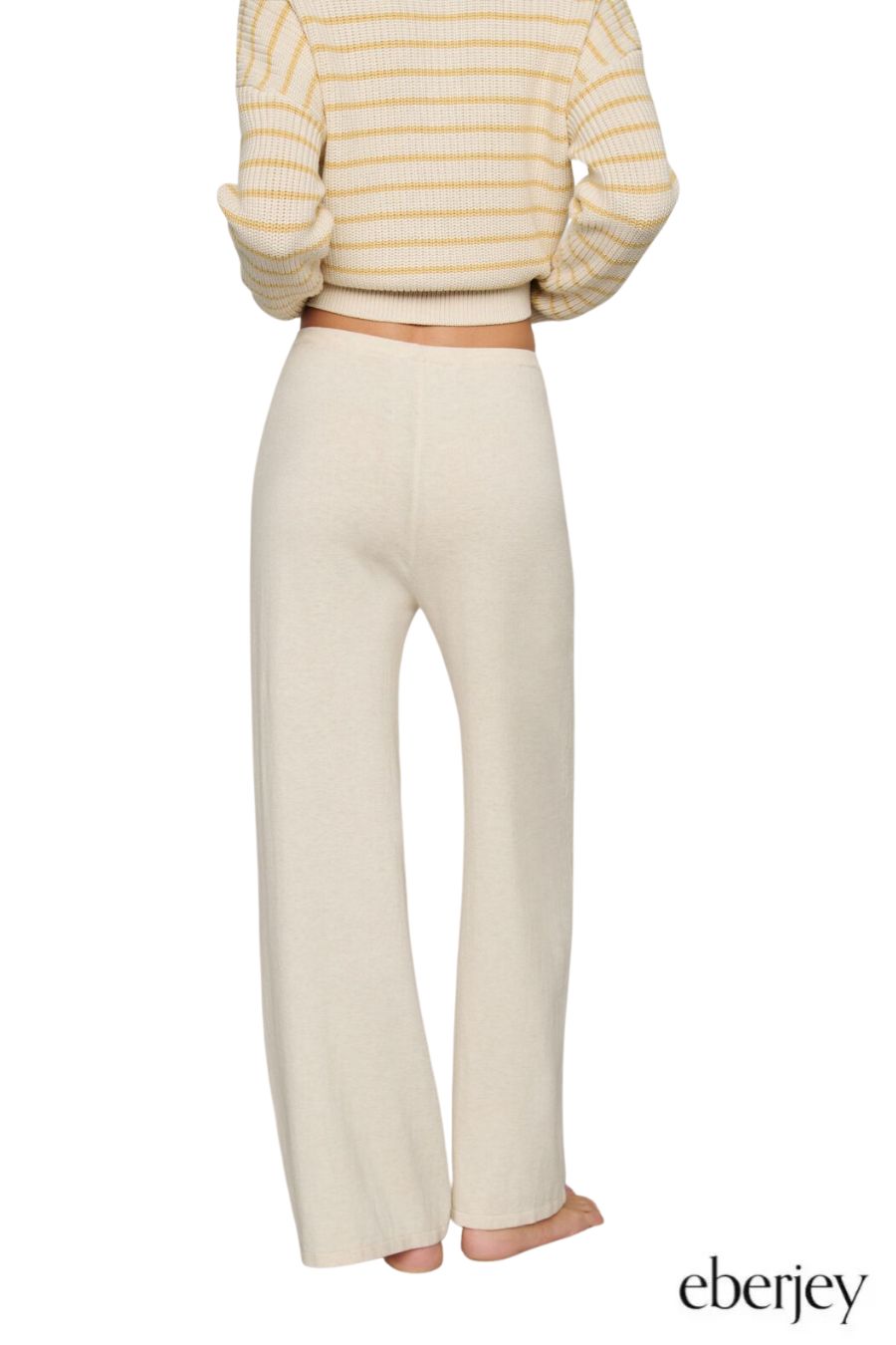 Fine Gauge Pant in Almond Heather
