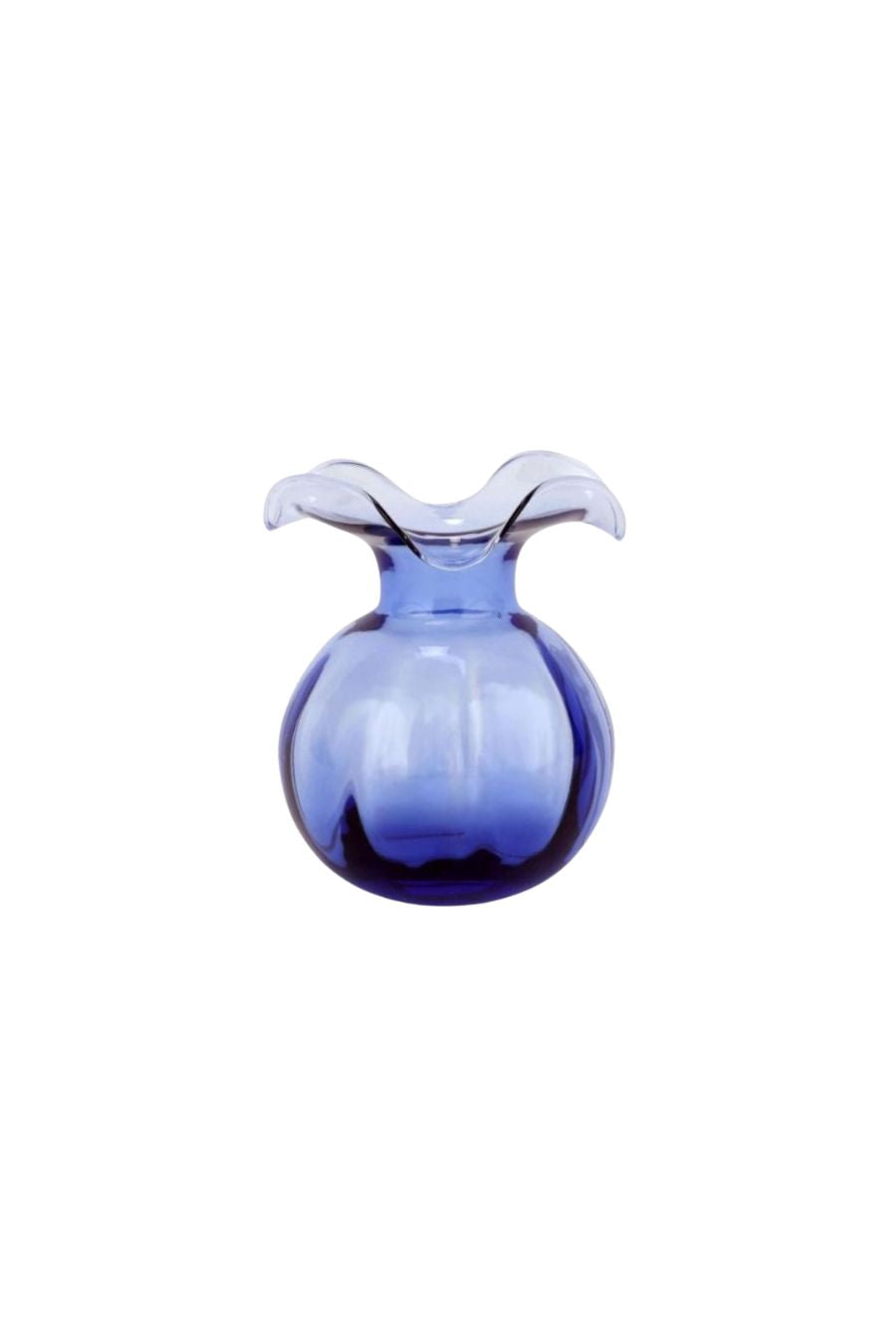 Hibiscus Glass Indigo Bud Vase