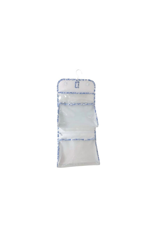 Luxe Gloss Hanging Toiletry Case in All Heart Blue