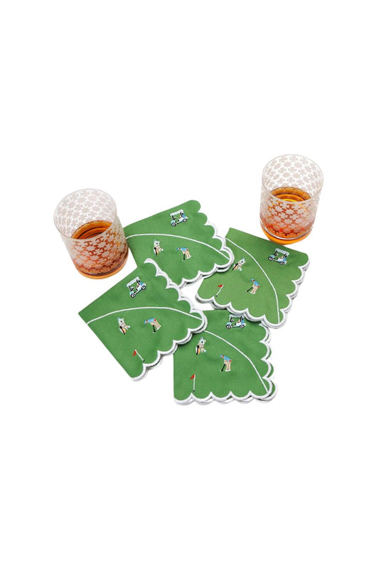 Day at the Golf Course Cocktail Napkin | Set of 4