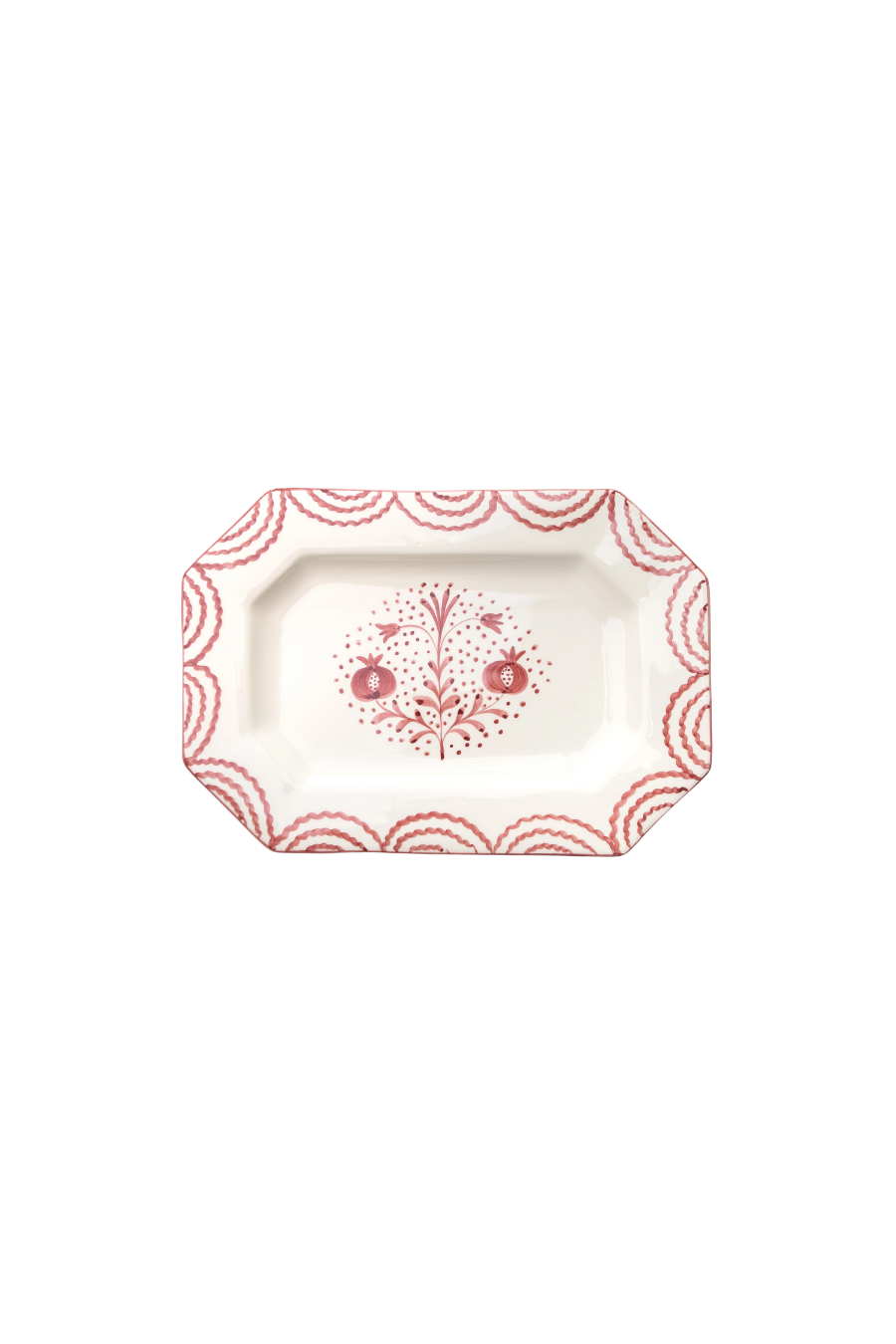 Duet Rose Ceramic Serving Platter