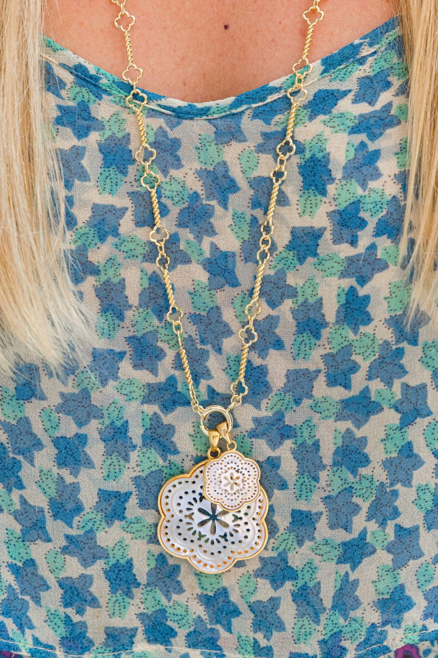 Tamarin Flower Pendant