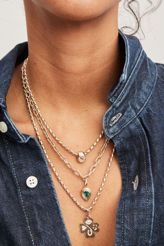 Baguette Horseshoe Lucky Big Bead