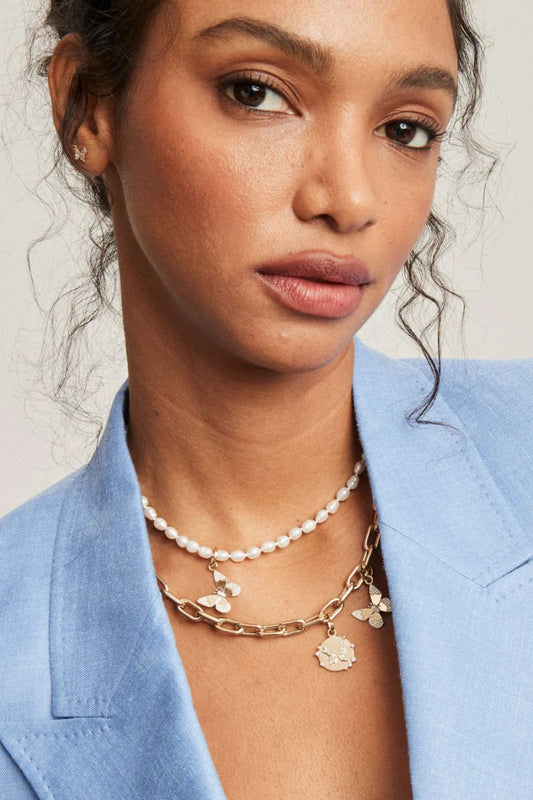 Diamond Butterfly Hinged Charm