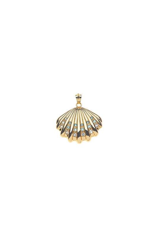 Strong in Waves Shell Pendant Necklace