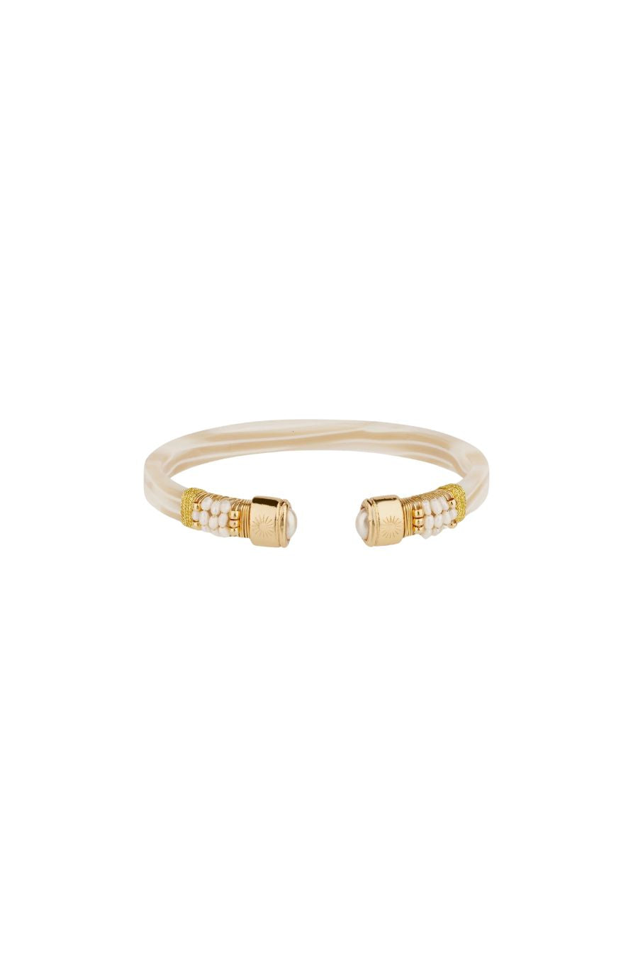 Sarina Bracelet in White Pearl