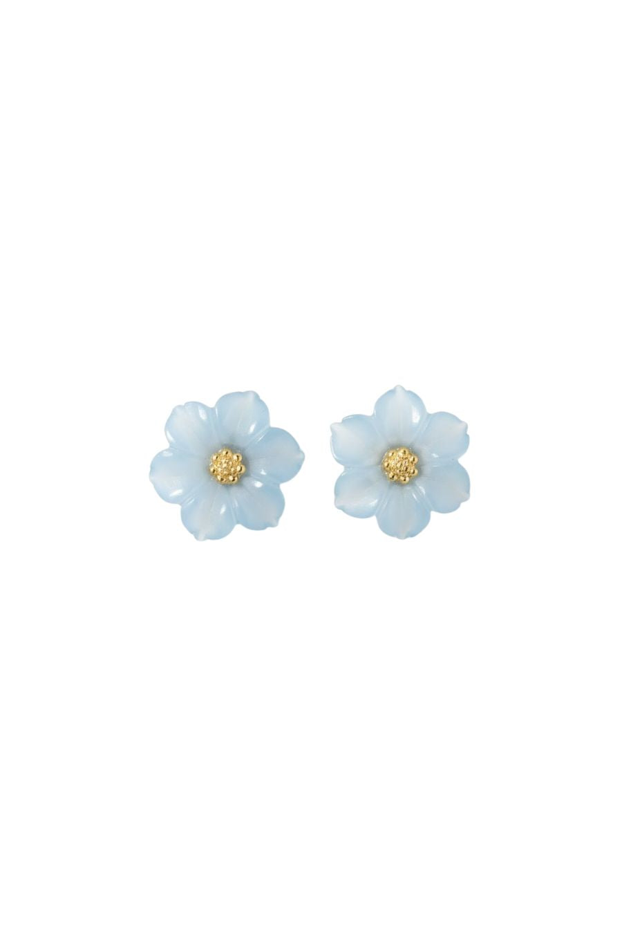 Sarah Earrings in Blue Chalcedony