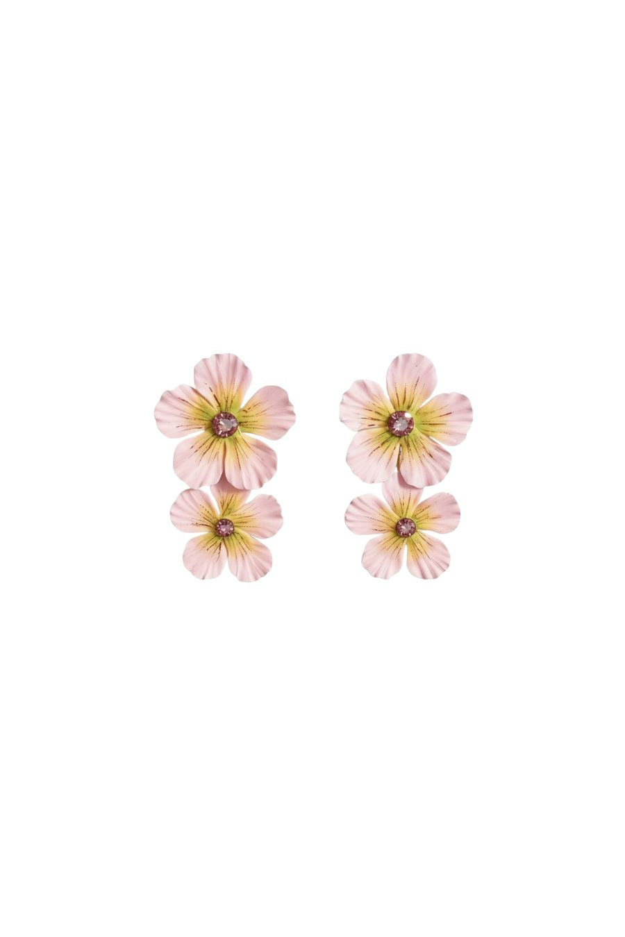 Theresa Earrings in Peony