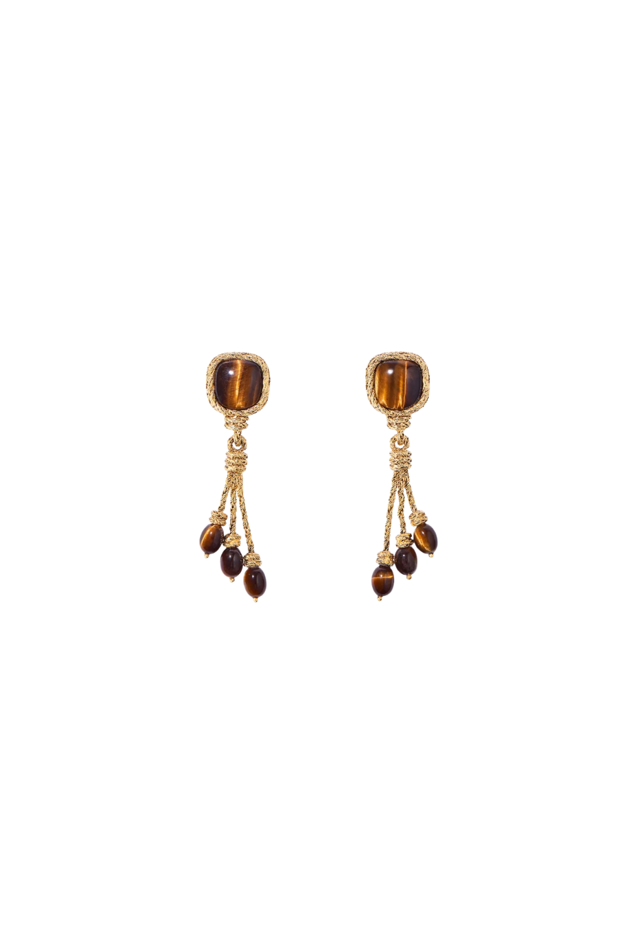 Miki Tiger Eye Earrings