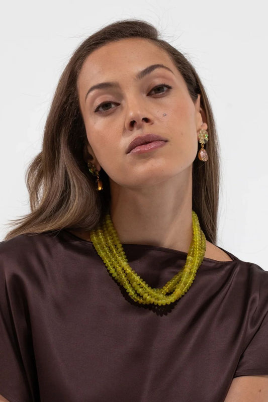 Veronica Necklace in Lemon Quartz