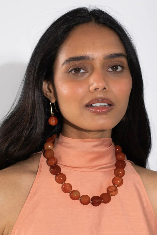 Louisa Necklace in Agate