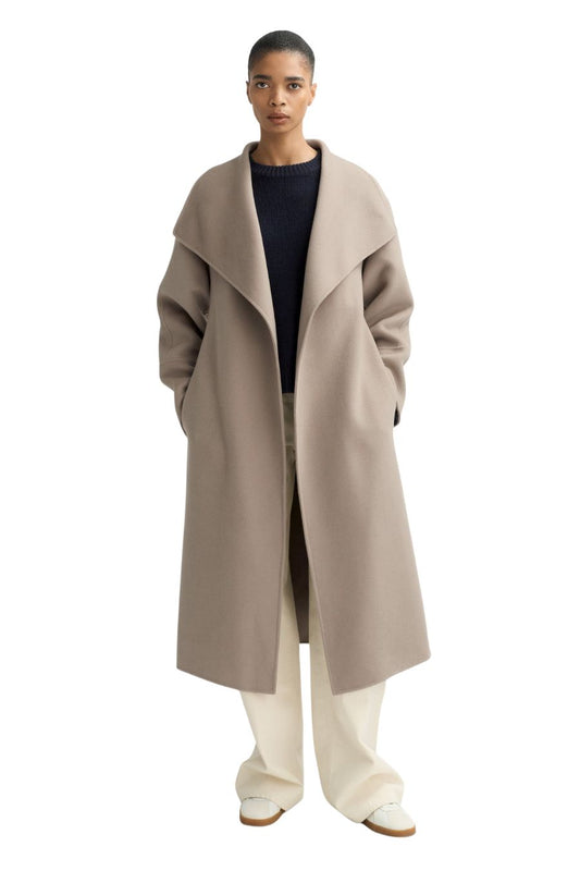 Long Coat in Dark Sand