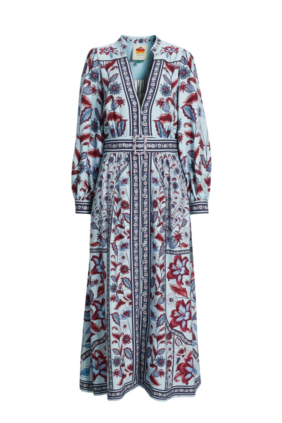 Marcelle Maxi Dress in Soft Blue