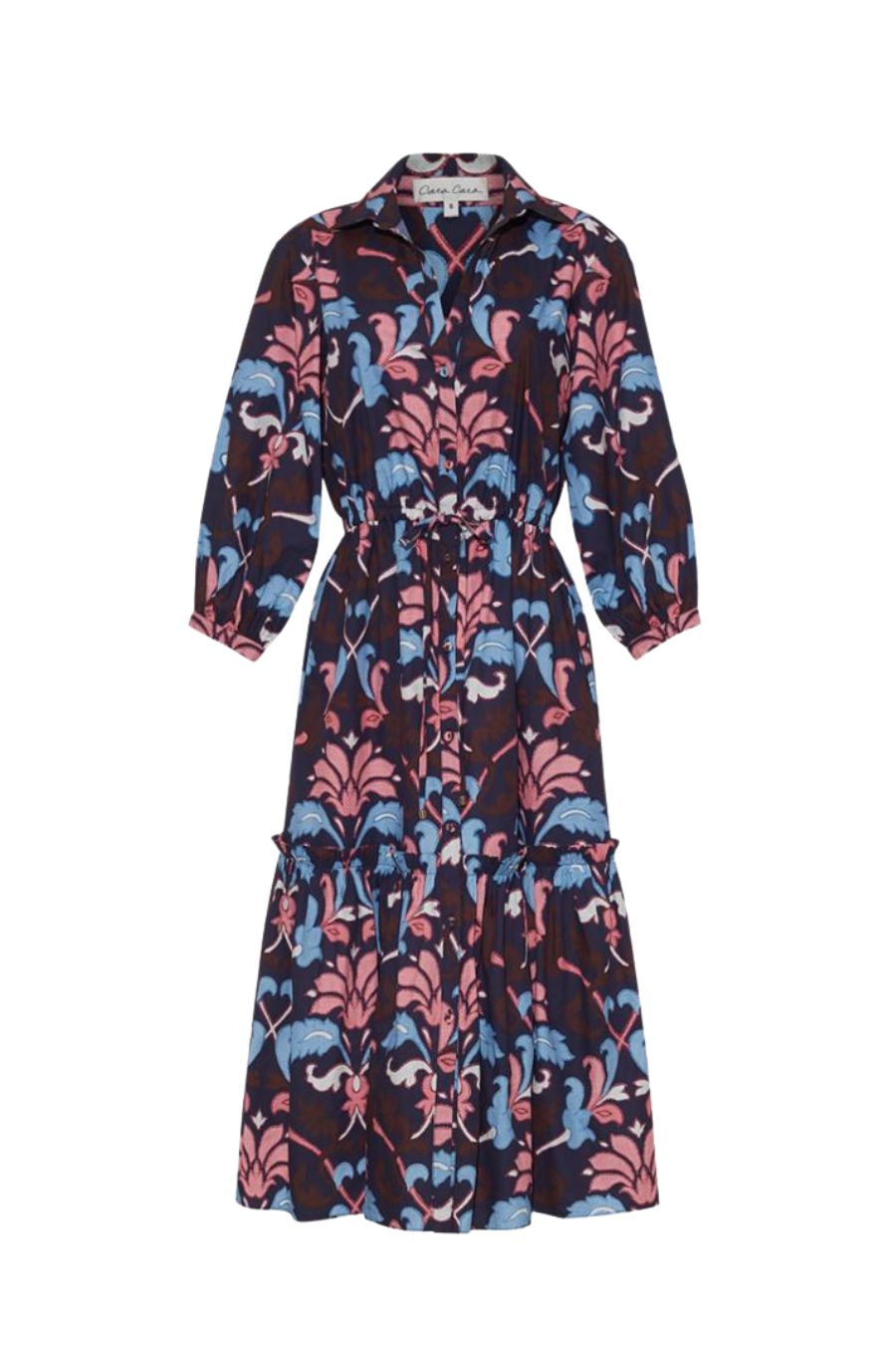 Hutton Dress in Fleur Crest Navy