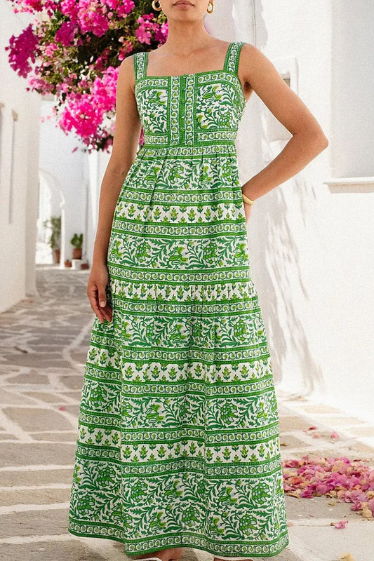 Lucia Dress in Verdant Botanics