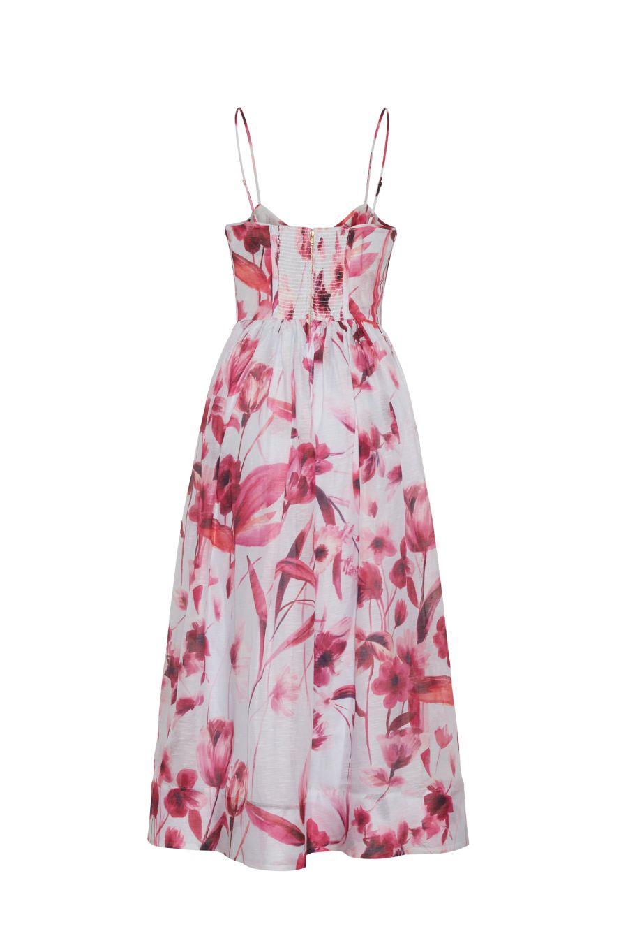 Alba Midi Dress in Petal Sketch Light Blue