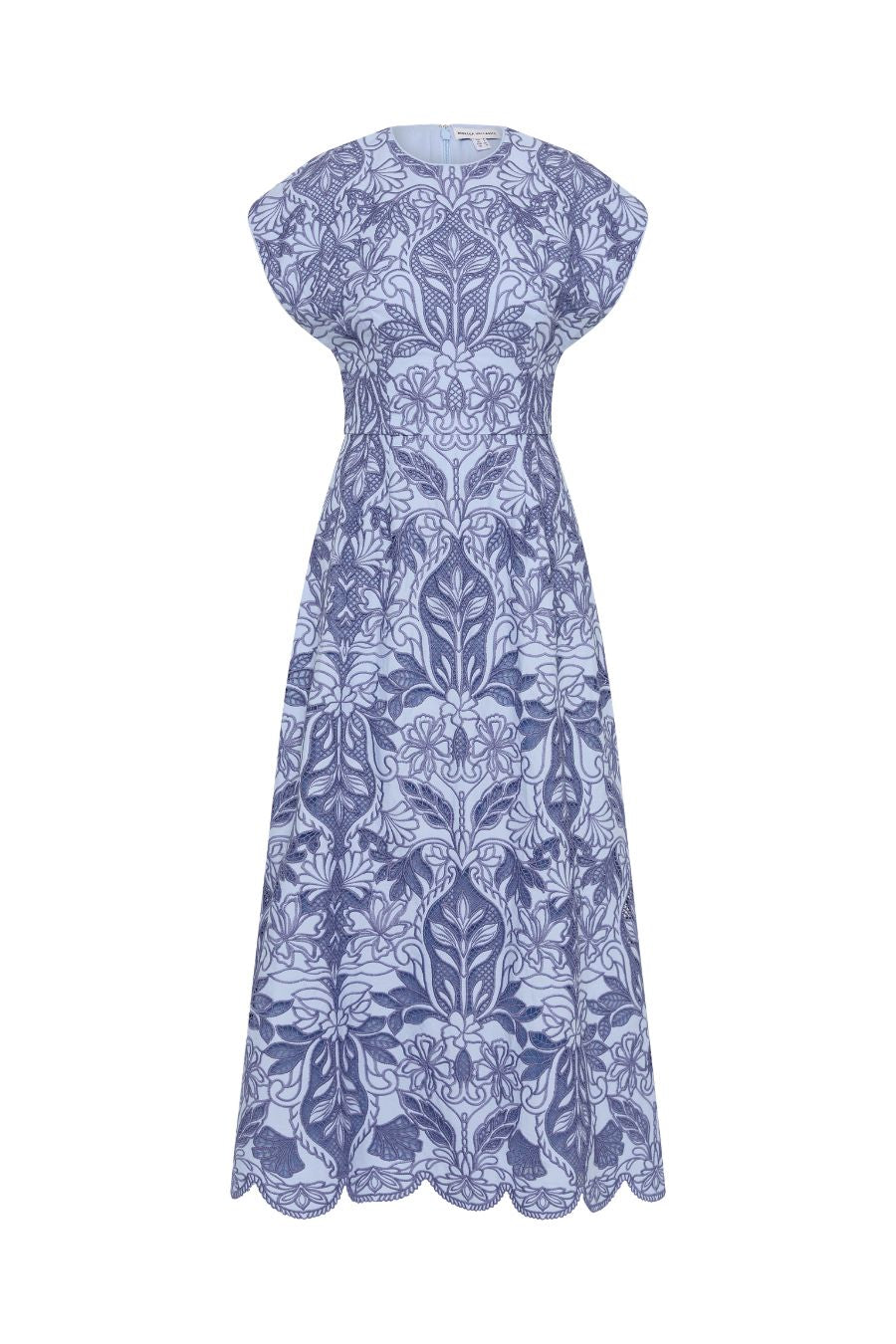 Blooming Lanterns Midi Dress in Blue