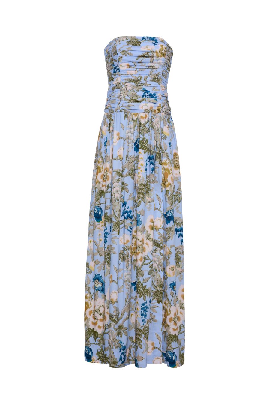 brock collection blue dress Montreal Gown in Flora Meadow Light Blue