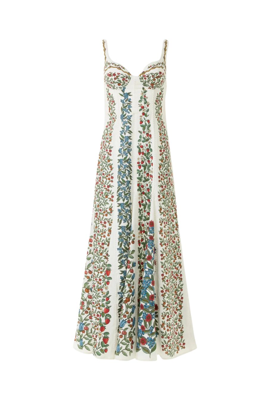 FARM Rio Women's Off-White Fruit Beauty Maxi Dress | Size M FARM Rio Women's Off-White Fruit Beauty Maxi Dress | Size M