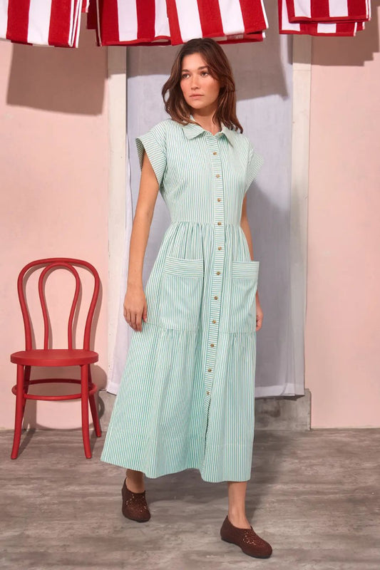 Sarah Dress in Saltwater