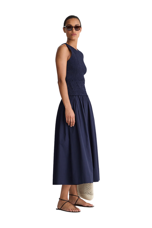 Siempre Tank Maxi in Midnight Blue