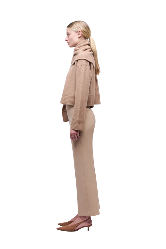 Elson Wool Cashmere Scarf Sweater