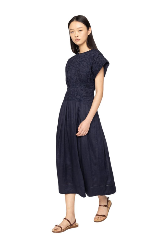 Imogen Dress in Navy