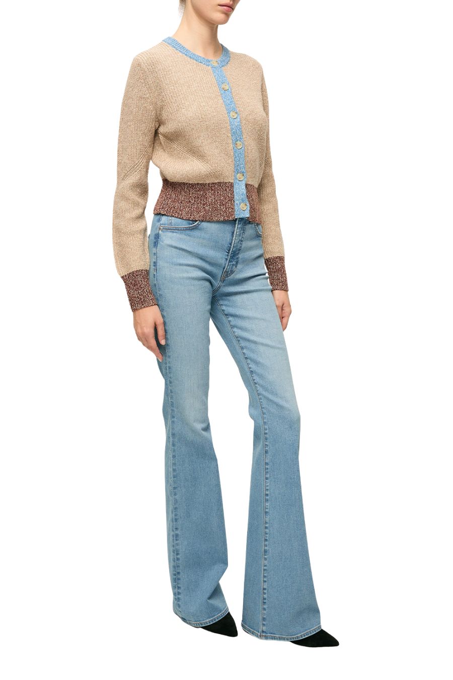 Beverly High Rise Skinny Flare in Riviera Breeze