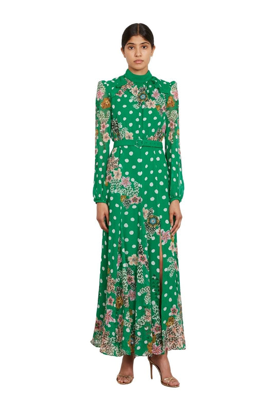 Jacqui-B Dress in Celosia Polka