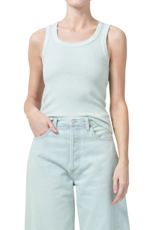 Poppy Tank in Mint Cream