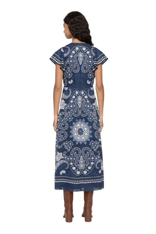 Emelina Dress in Navy