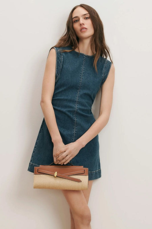 Imara Mini Dress in Dark Bright Blue