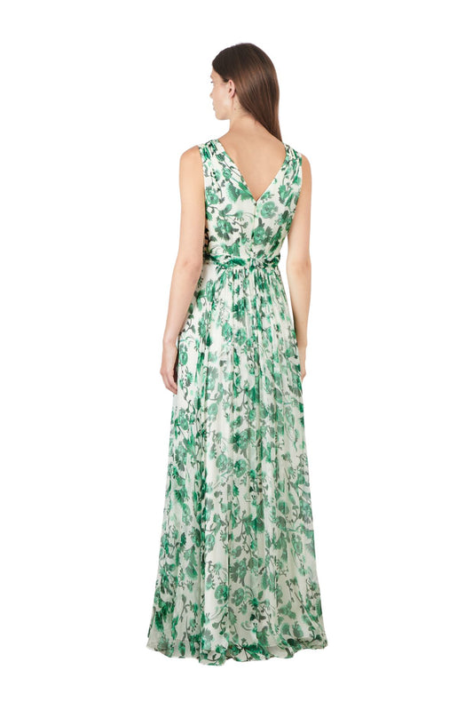 Aliya Long Dress in Saffier Vert