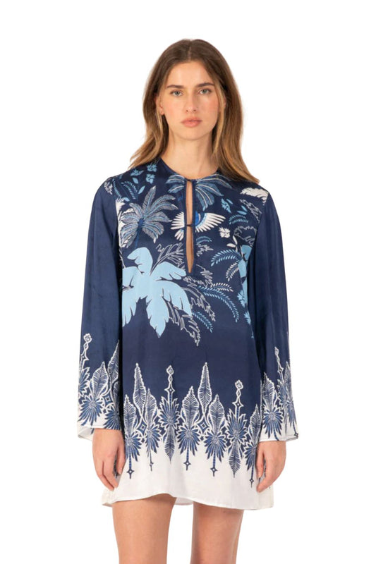 Mini Dress Gia in Navy Canopy