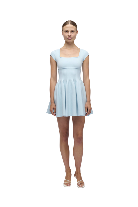 Gallagher Mini Dress in Sky