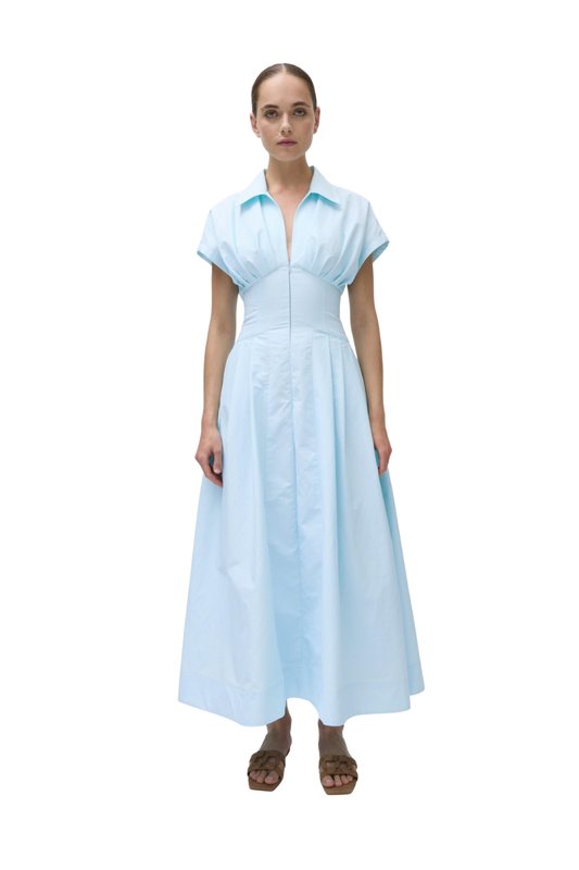 Farlow Midi Dress in Sky