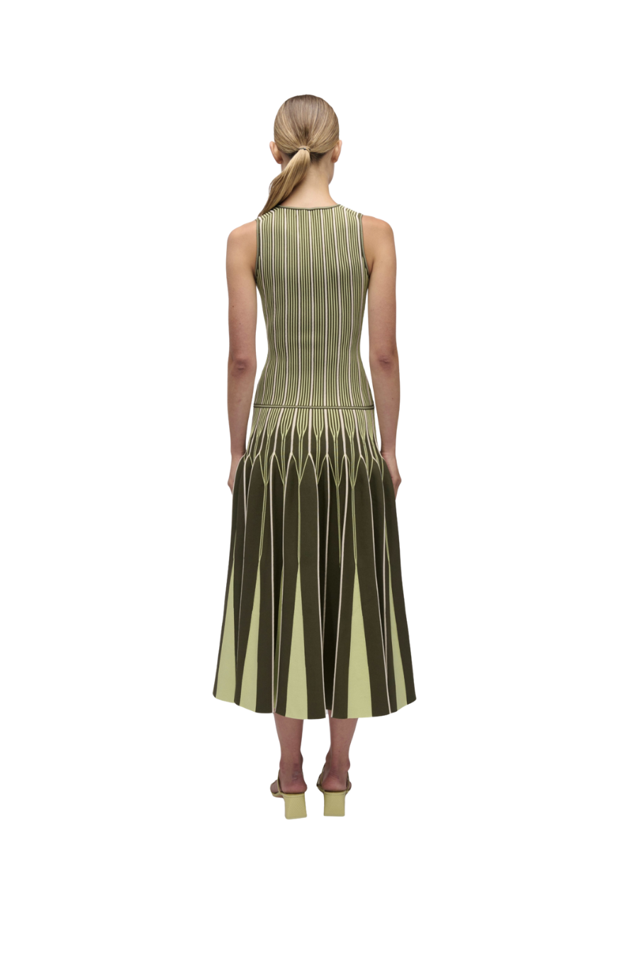 Oaklen Midi Dress in Pine Green