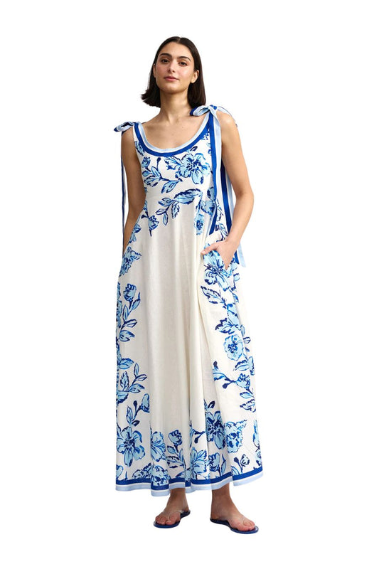 Elodie Dress in Antique Peony