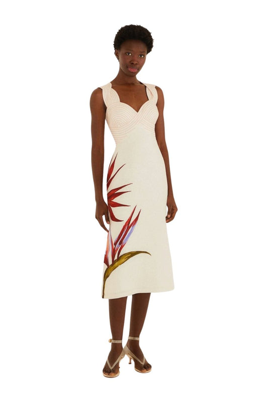 Strelitzia Midi Dress in Sand