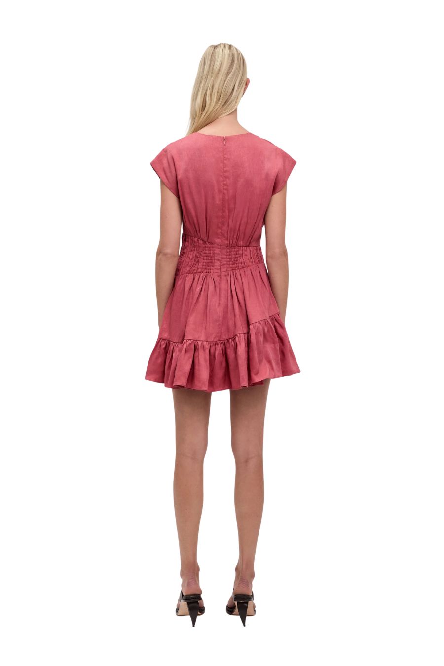 Ecliptica Mini Dress in Spiced Coral