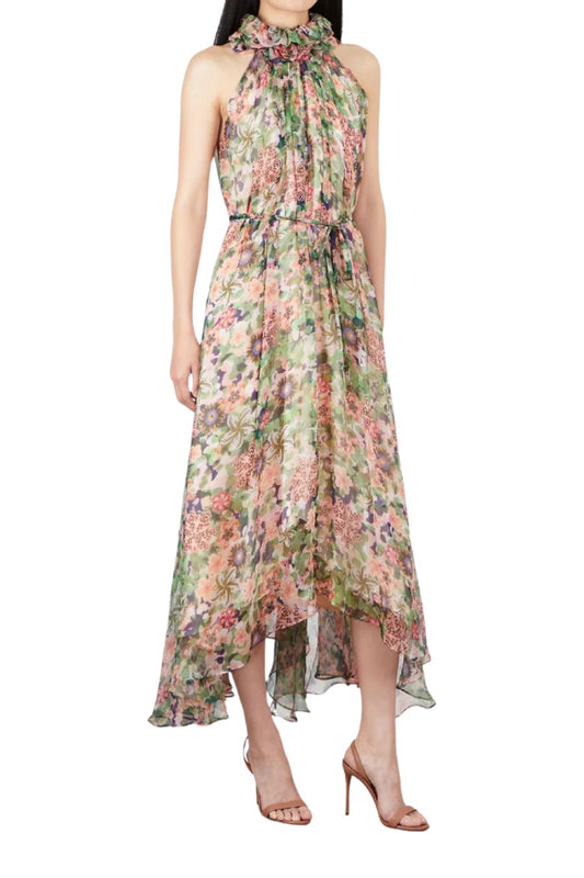 Iris Ruffle Dress in Rosette Meadow