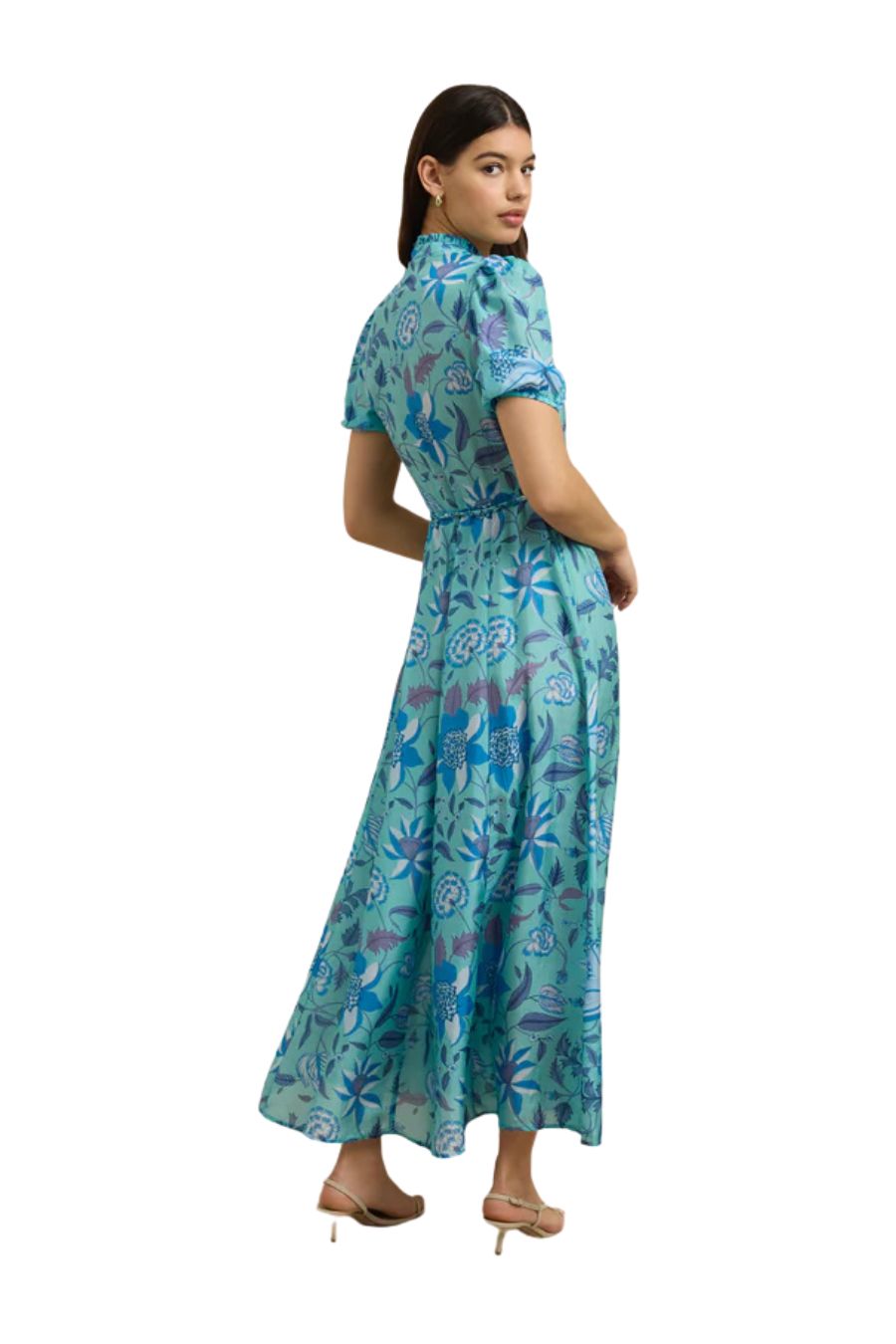 Oceanus Dress in Shellflower Blue