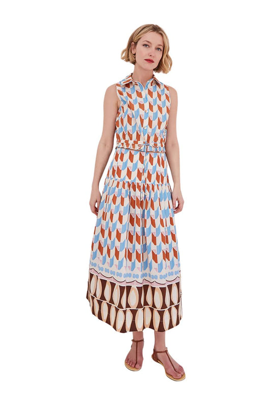 Diya Skirt in Talavera Tile Ivory