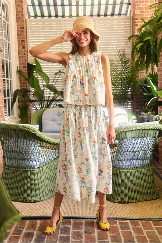 Fallon Skirt in Falling Blossom