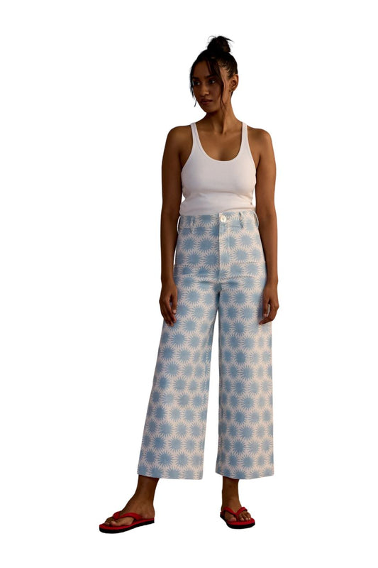 Disco Pants in Sun Print