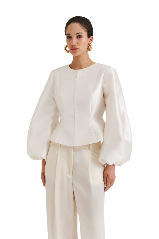 Vendela Blouse in Ivory