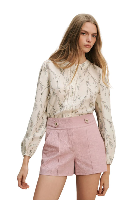 Emiko Blouse in Dove Multi