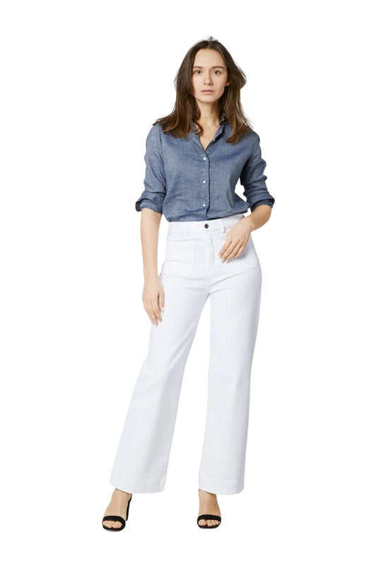 Coco Patch Pocket Jean in White