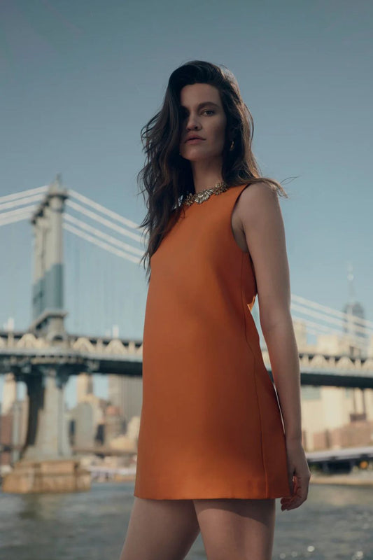 Ludovica Shift Mini in Orange